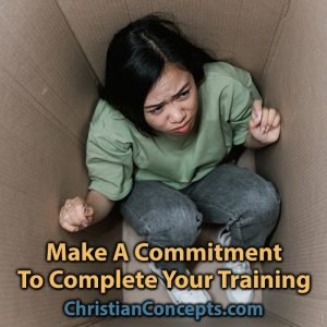 Make A Commitment To Complete Your Training