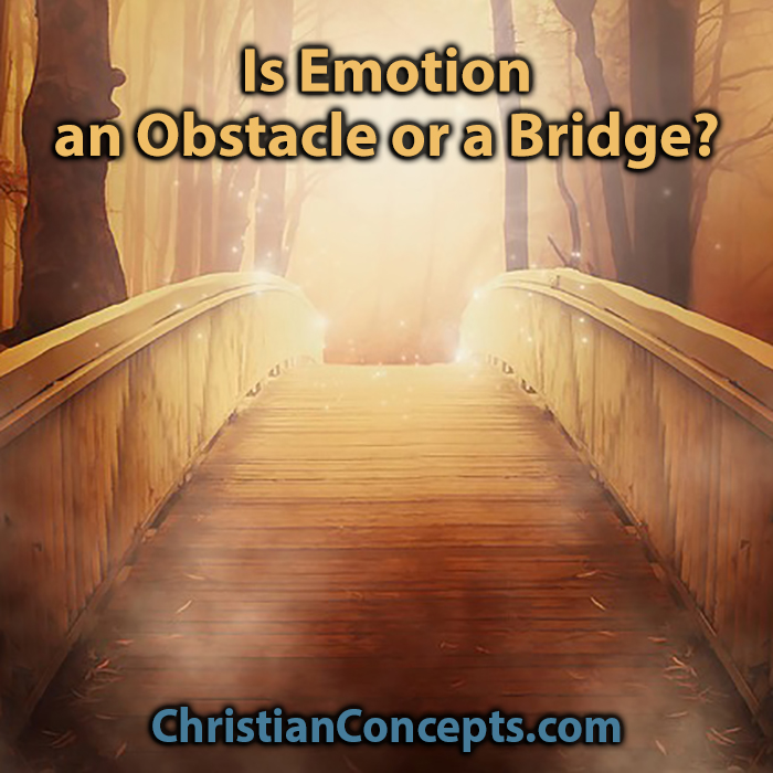 Is Emotion An Obstacle Or A Bridge Christian Concepts