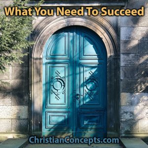 What You Need To Succeed