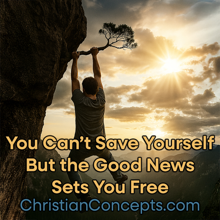 You Can’t Save Yourself—But the Good News Sets You Free
